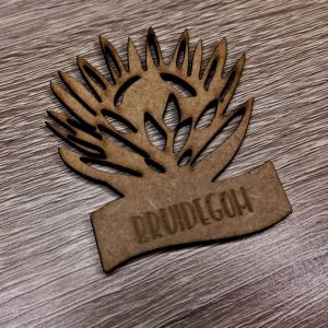 Wedding Badges with Protea Design