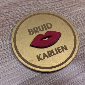 Wedding Badges with 3D Shapes