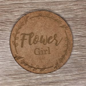 Wedding Badges with Floral Frame