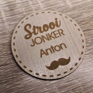 Wedding Badges with Dashed Border