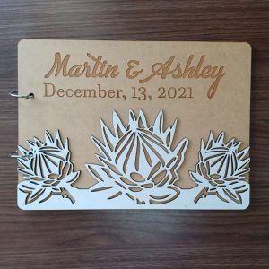 Guest Book with Proteas