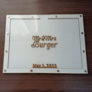 Guest Book with Frame