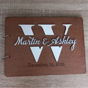 Alternative view of Guest Book with Initials