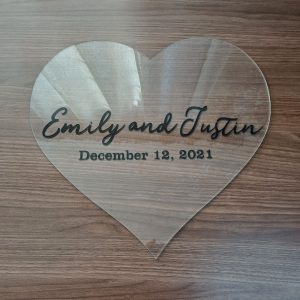 Guest Book - Heart & Names