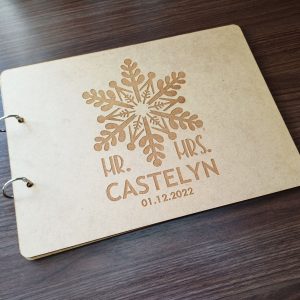 Alternative view of Guest Book with Snowflake