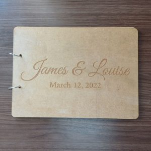 Guest Book with Elegant Writing