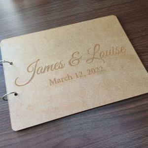 Alternative view of Guest Book with Elegant Writing