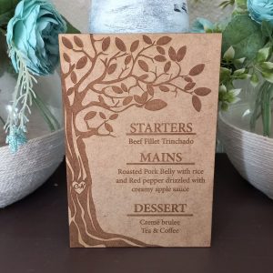 Table Menus with Tree & Branches