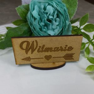 Place Cards with Rectangle Engraved Name
